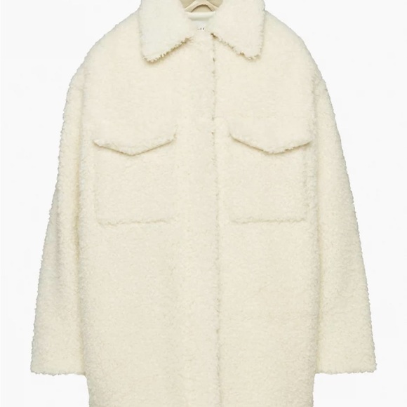 Aritzia Wilfred Free Thompson Sherpa Shirt Jacket - Picture 6 of 7